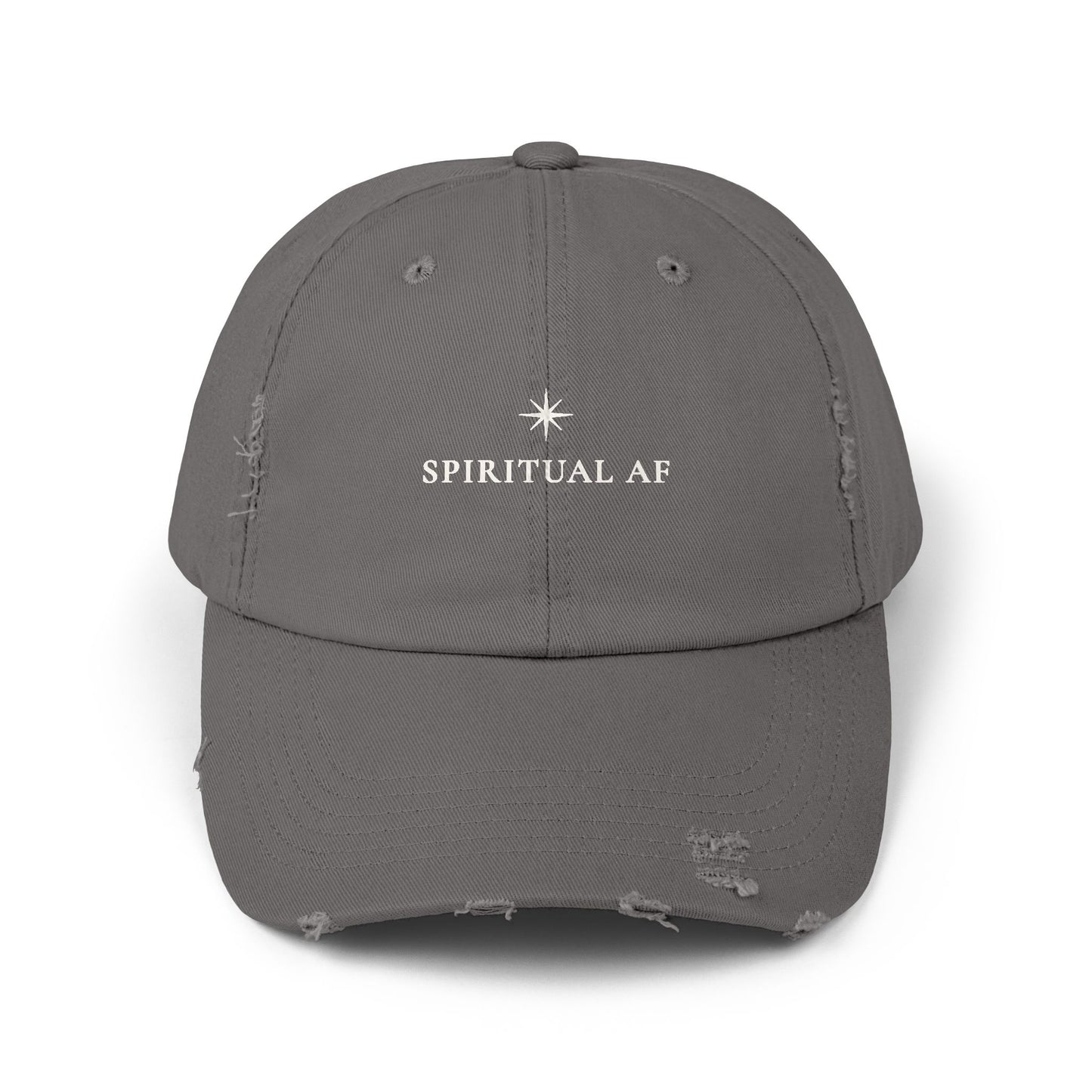 Spiritual AF :: Distressed Baseball Cap