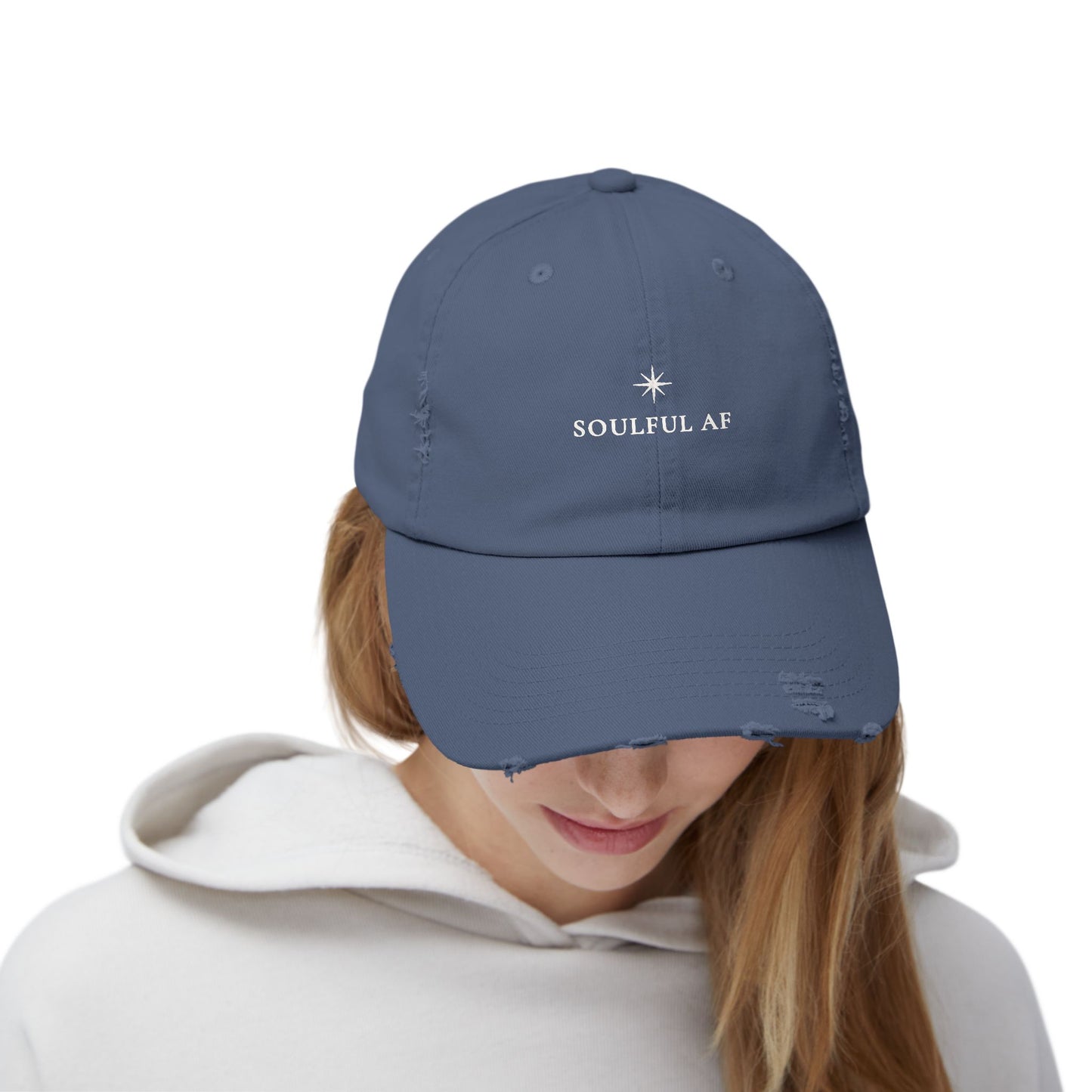 Soulful AF ::  Distressed Baseball Cap
