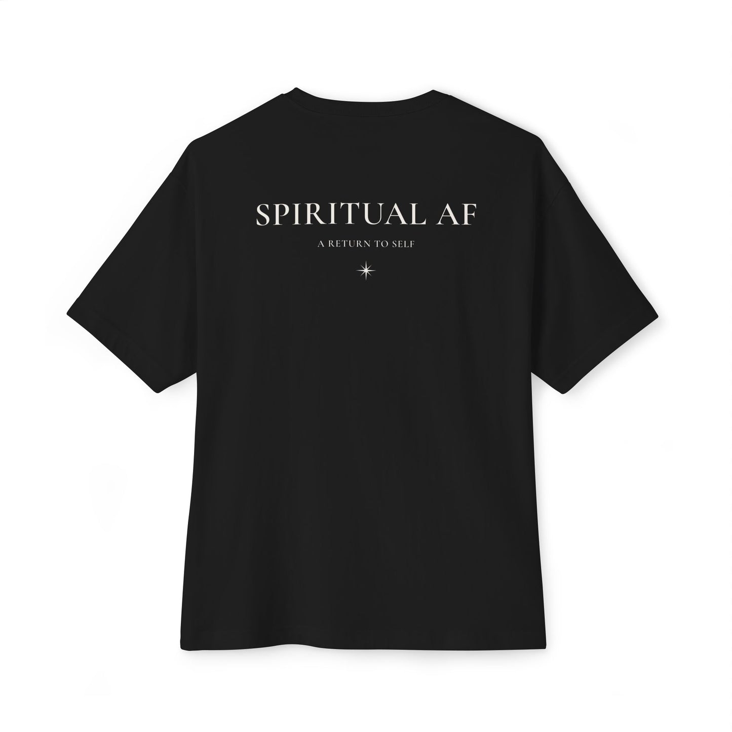 Spiritual AF Tee — "A Return to Self" Small Logo Boxy T-Shirt