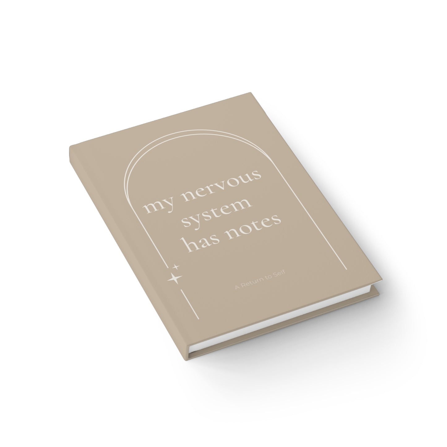 My Nervous System Has Notes Journal - Archway Design — Classic Blank Notebook for Reflection & Calm