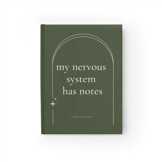 My Nervous System Has Notes Journal - Archway Design — Classic Blank Notebook for Reflection & Calm