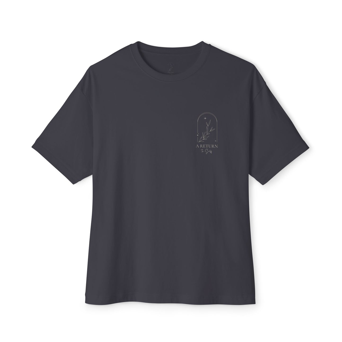 Intuitive AF Tee — "A Return to Self" Small Logo Boxy T-Shirt