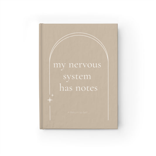 My Nervous System Has Notes Journal - Archway Design — Classic Blank Notebook for Reflection & Calm