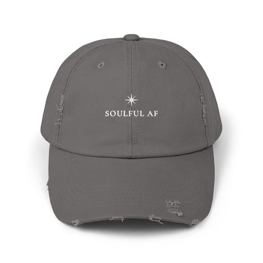 Soulful AF ::  Distressed Baseball Cap