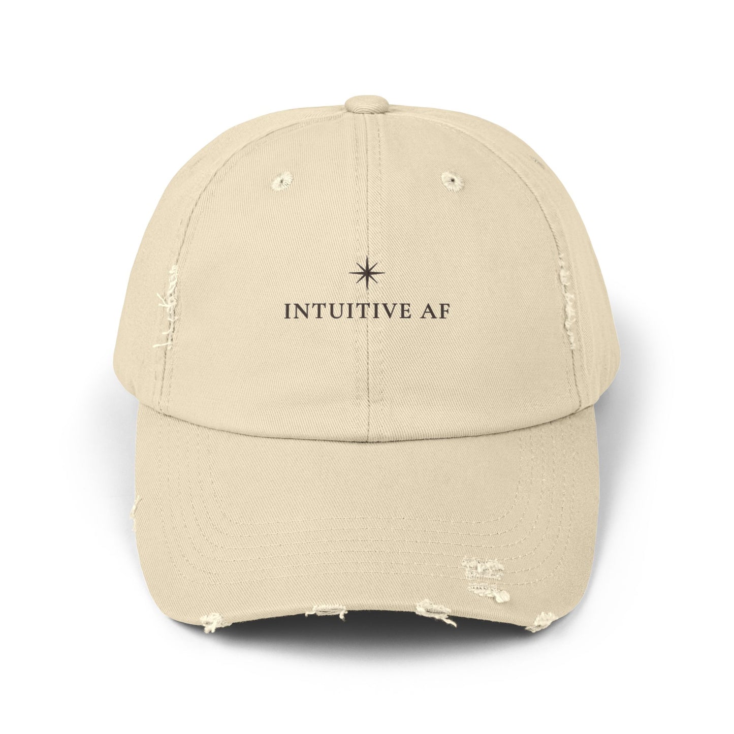 Intuitive AF :: Distressed Baseball Cap