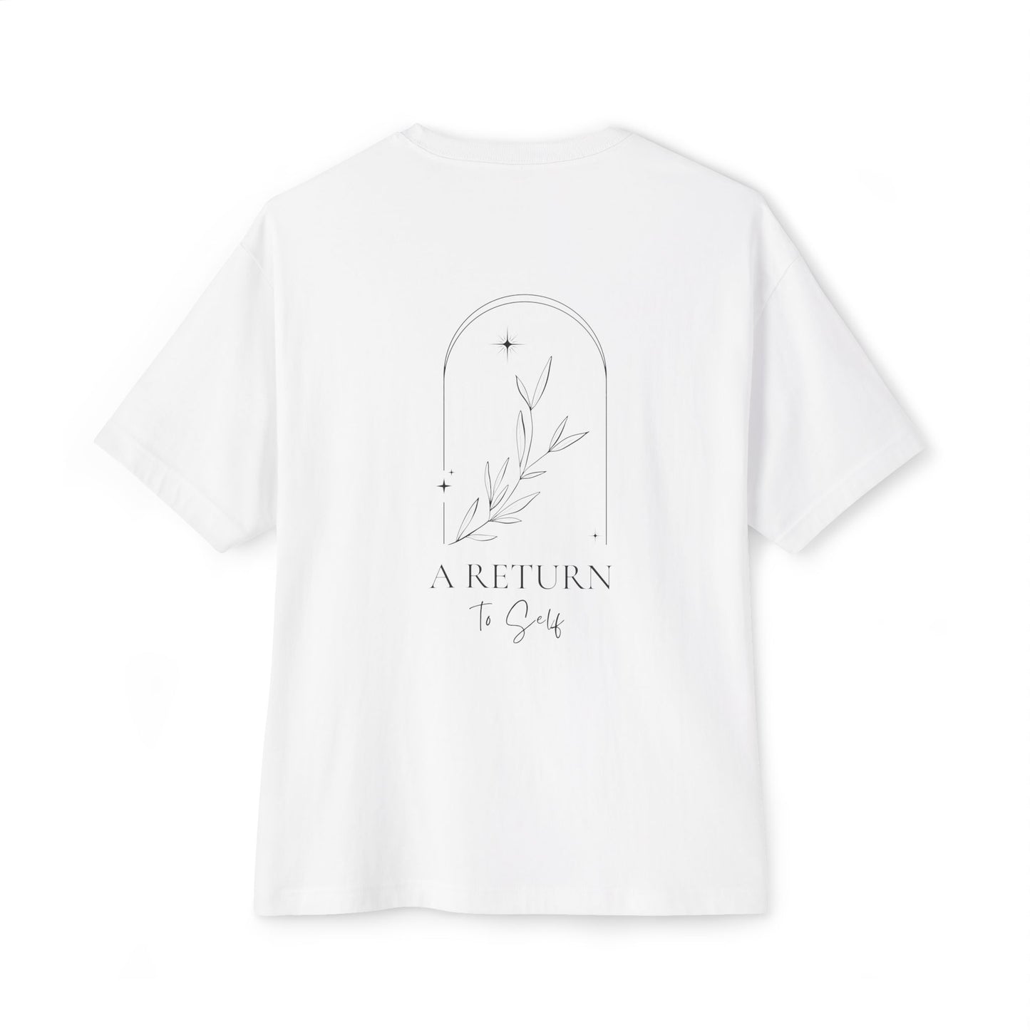 Spiritual AF Tee — 'A Return to Self' Logo Backed Boxy T-Shirt