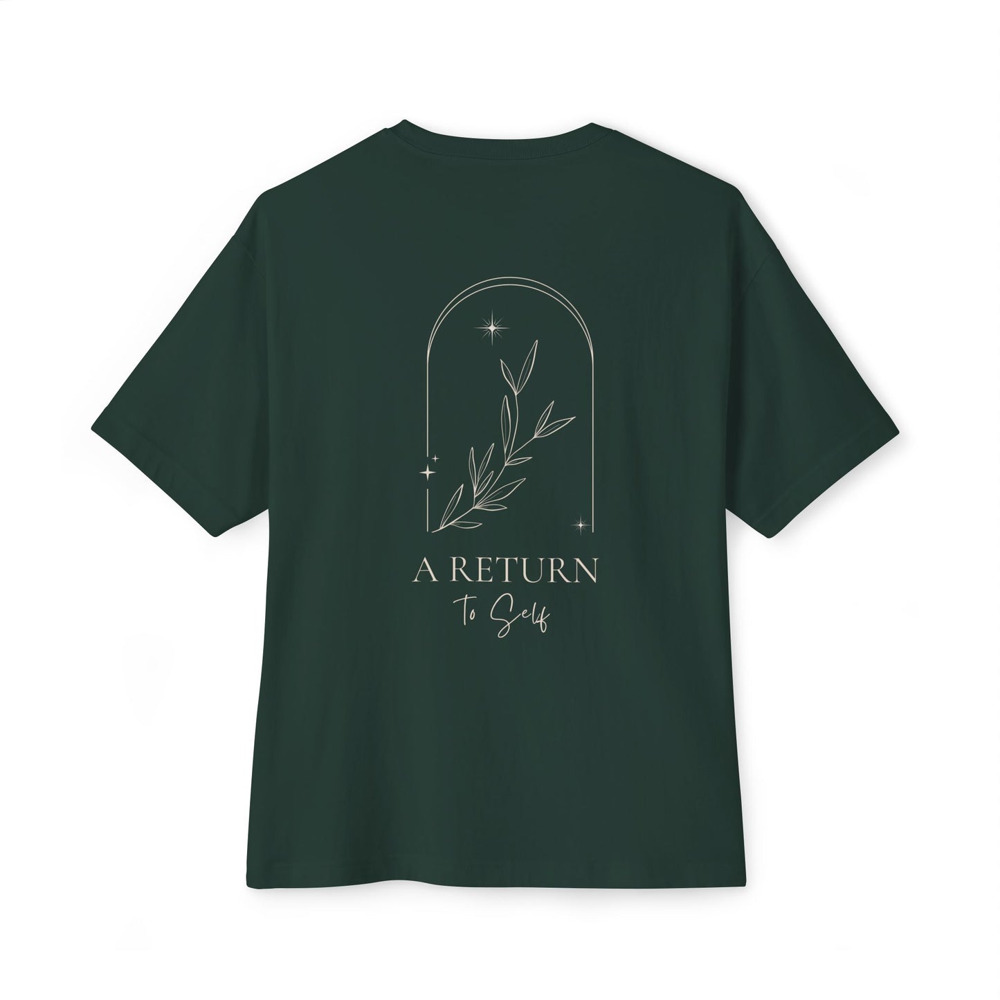 Spiritual AF Tee — 'A Return to Self' Logo Backed Boxy T-Shirt