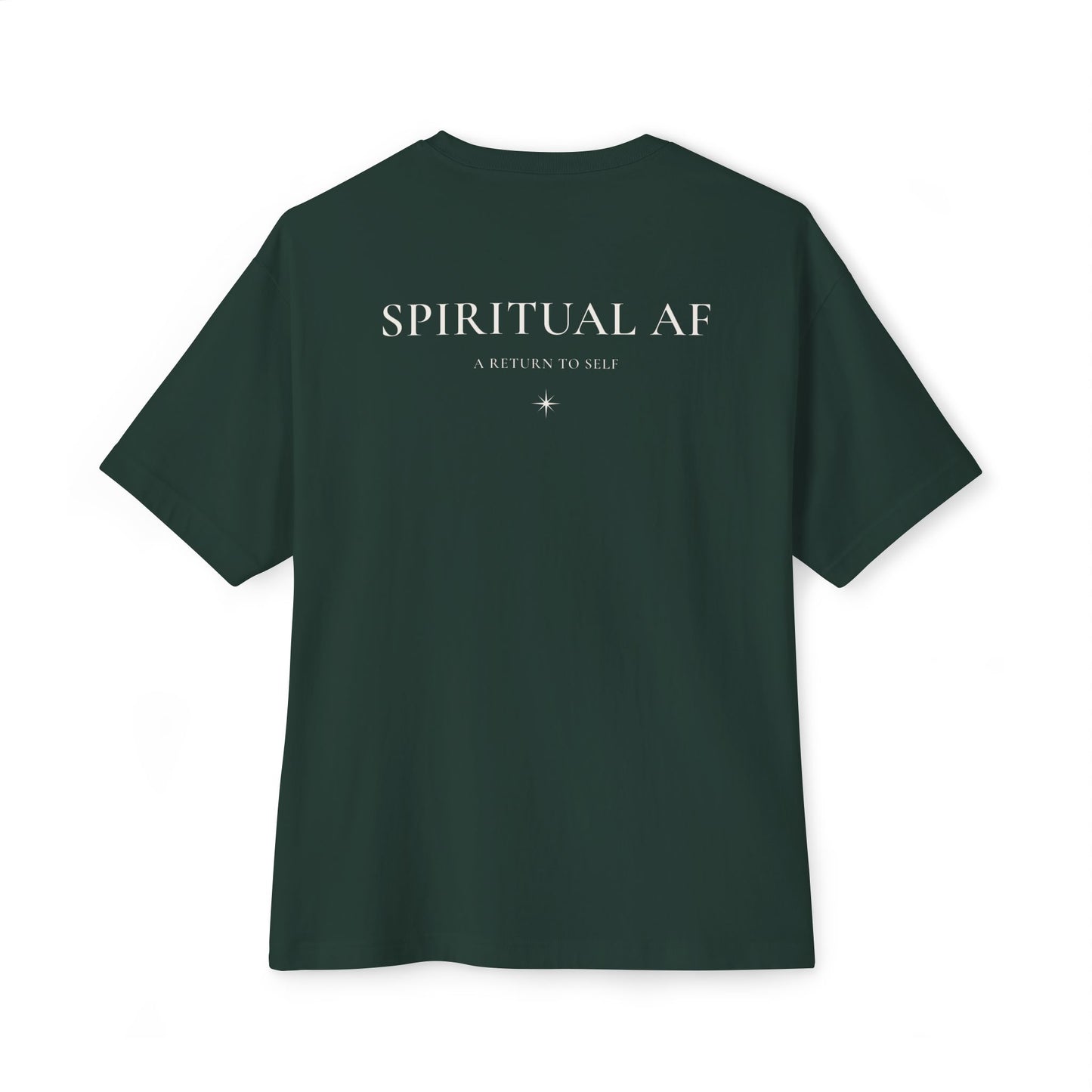 Spiritual AF Tee — "A Return to Self" Small Logo Boxy T-Shirt