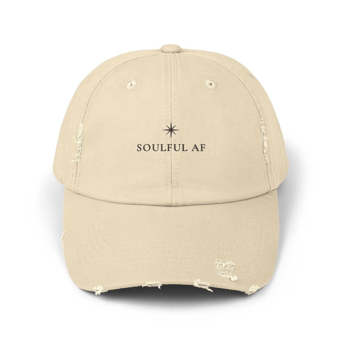 Soulful AF ::  Distressed Baseball Cap