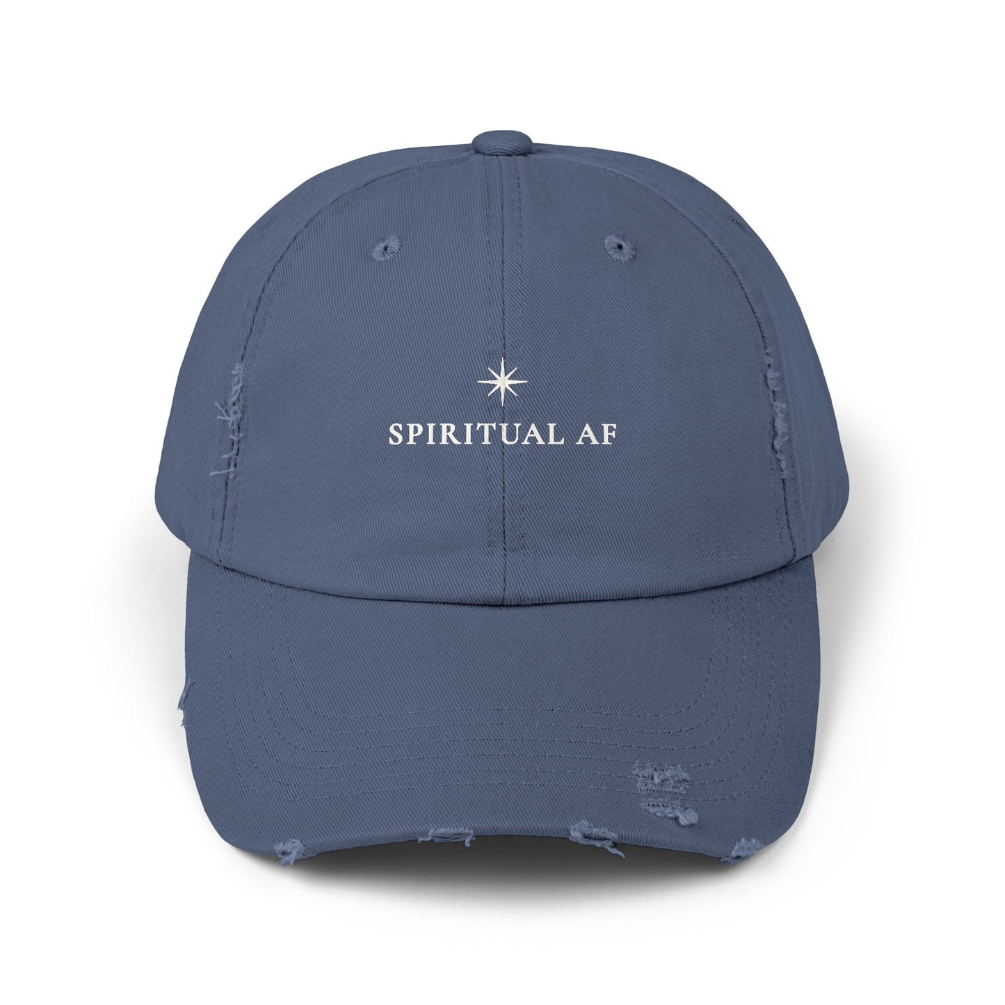 Spiritual AF :: Distressed Baseball Cap