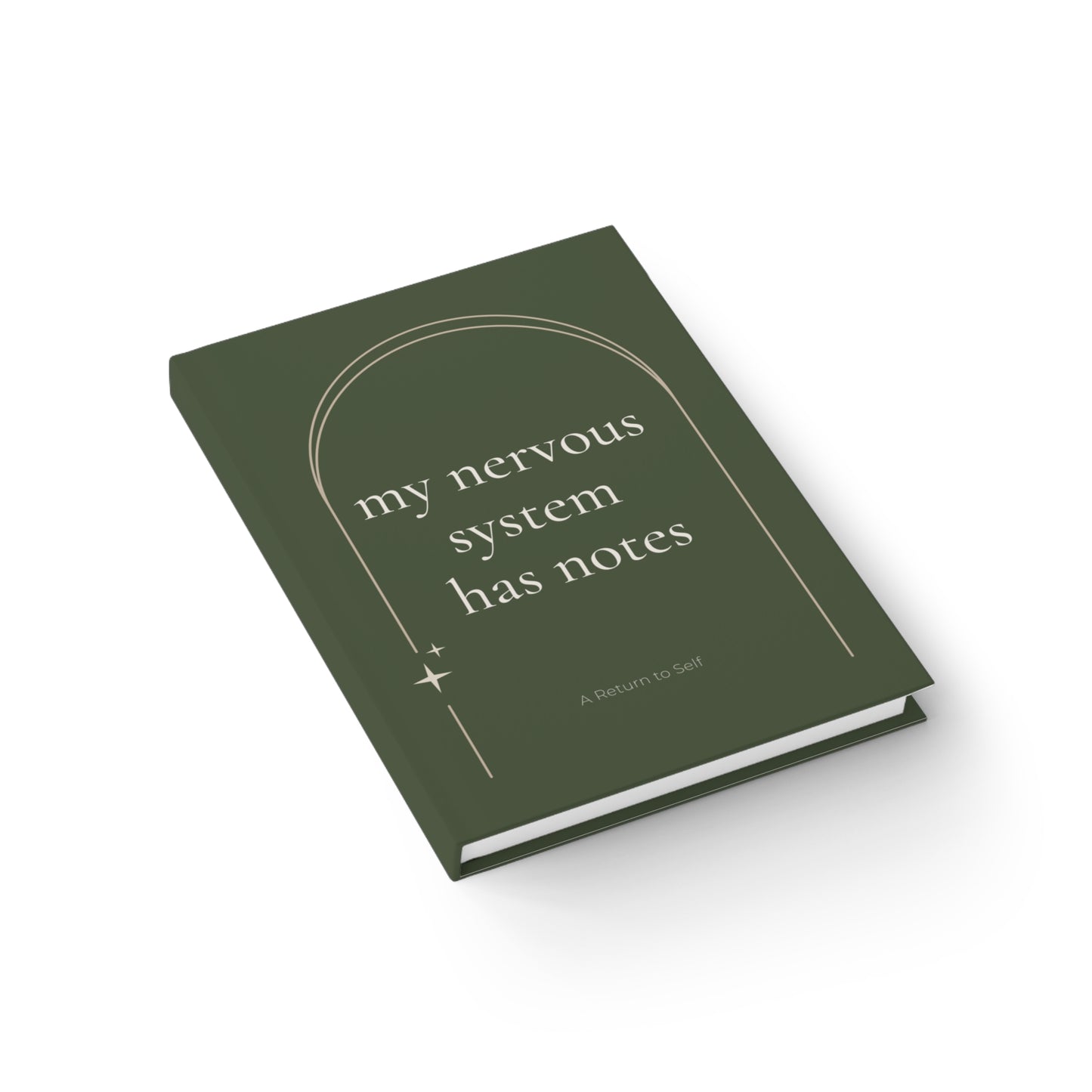 My Nervous System Has Notes Journal - Archway Design — Classic Blank Notebook for Reflection & Calm