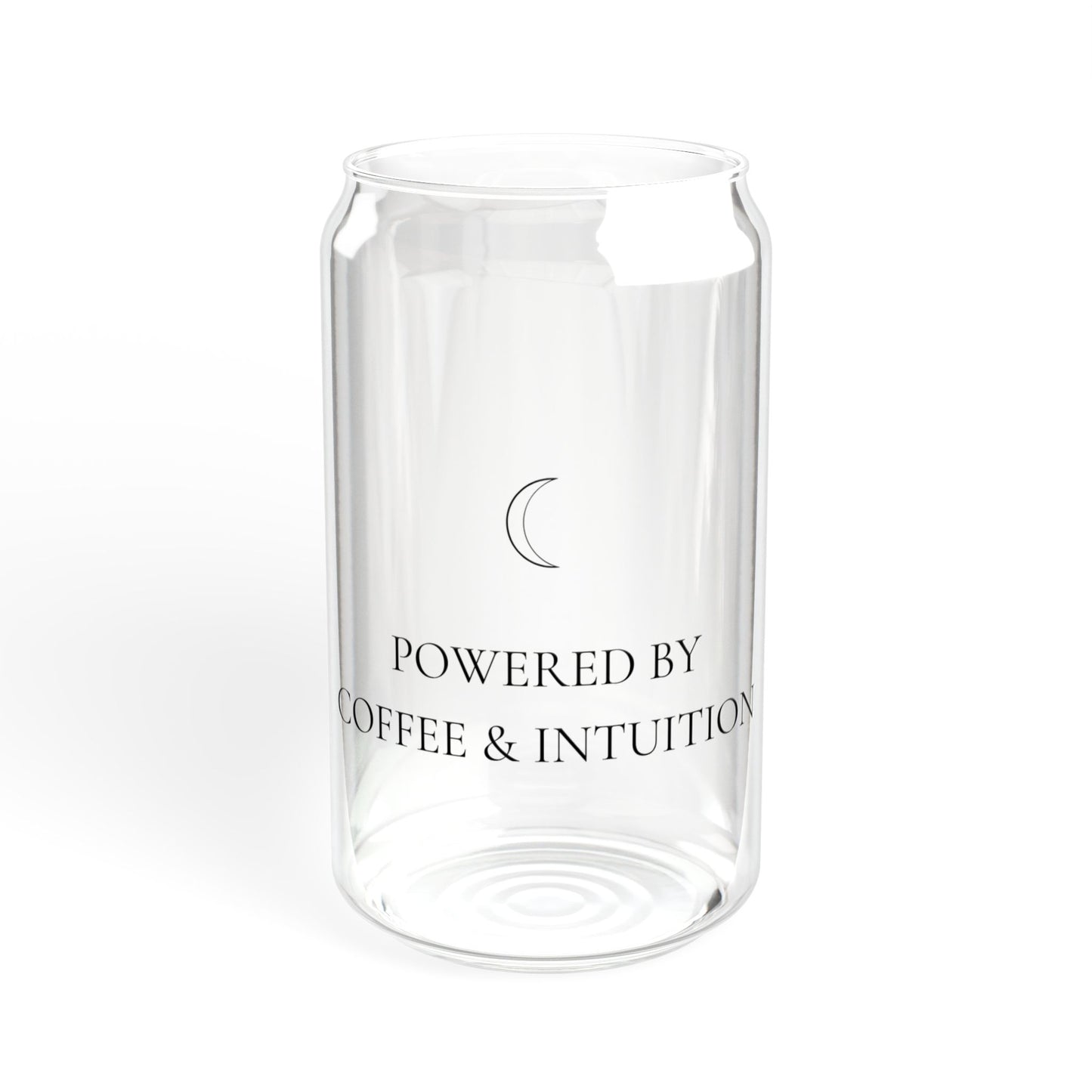 Powered by Coffee & Intuition :: 16oz Tumbler with Bamboo Lid & Straw