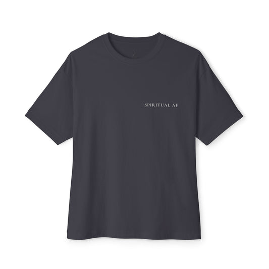Spiritual AF Tee — 'A Return to Self' Logo Backed Boxy T-Shirt