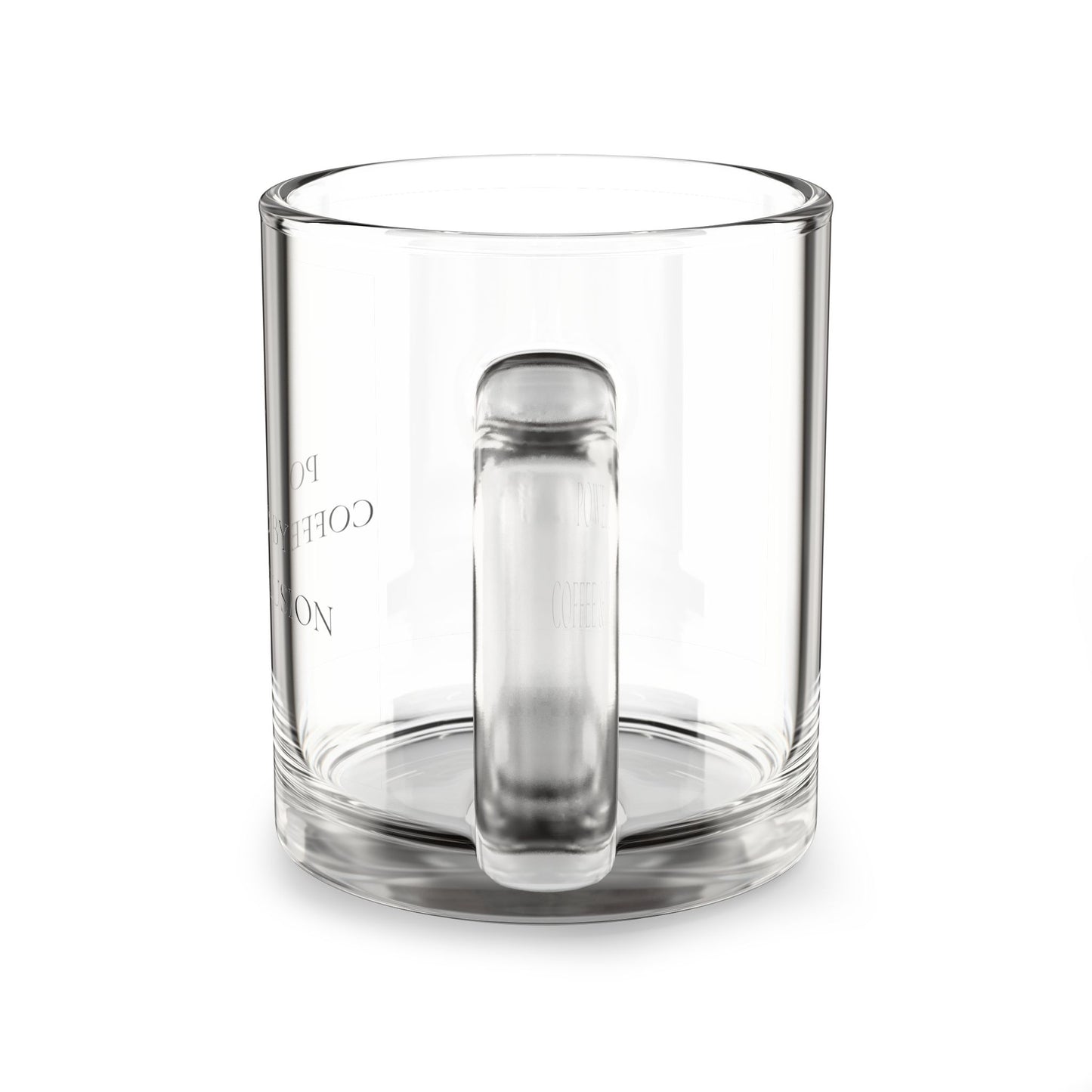 Powered by Coffee & Delusion — 10oz Cozy Glass Mug