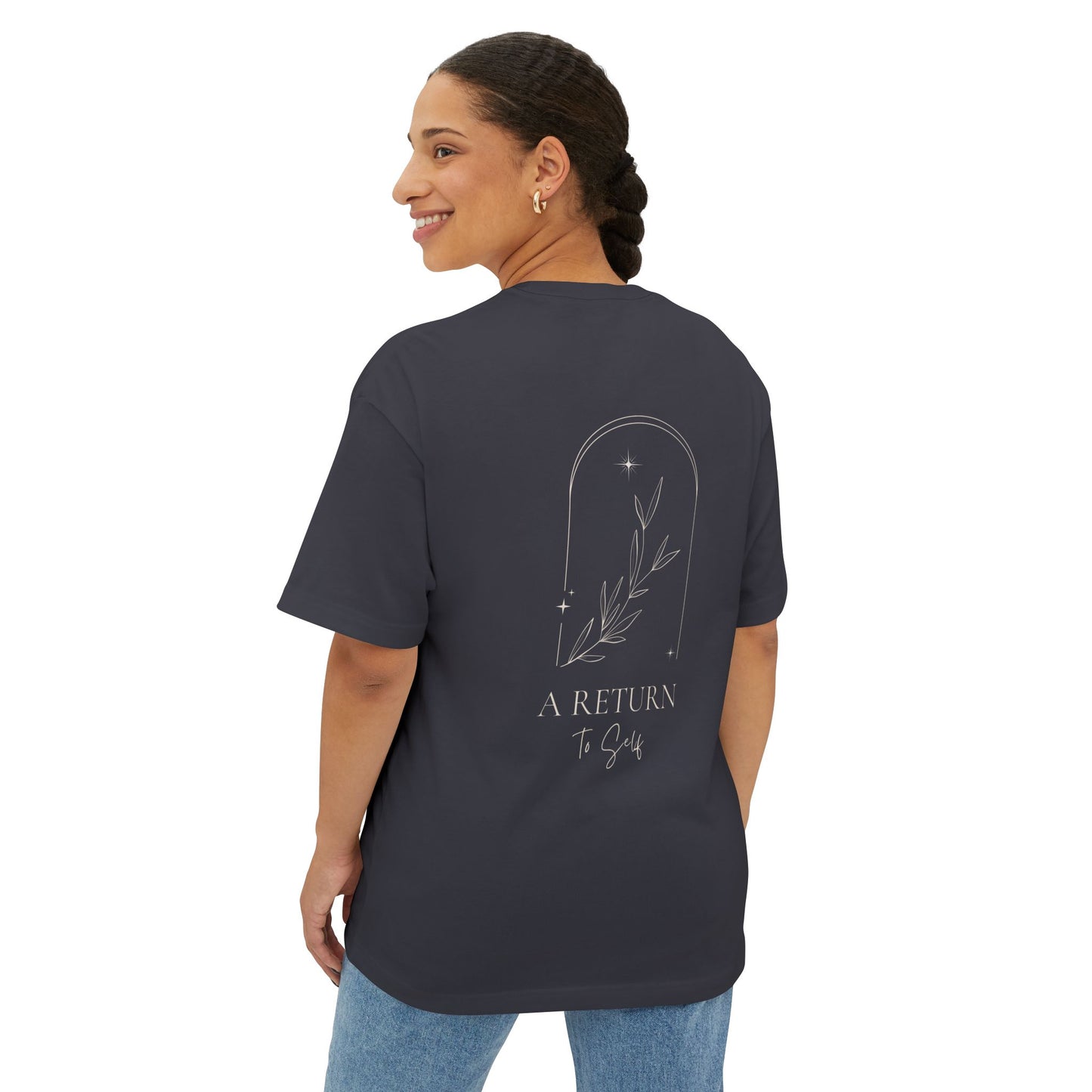 Soulful AF Tee — 'A Return to Self' Logo Backed Boxy T-Shirt
