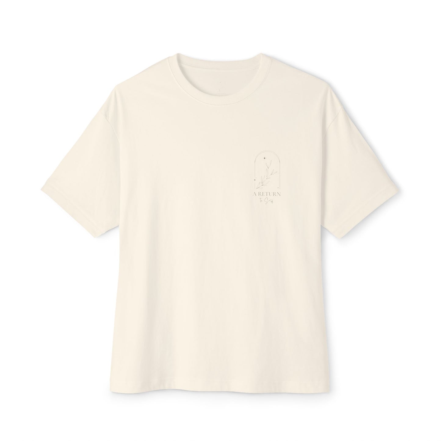 Spiritual AF Tee — "A Return to Self" Small Logo Boxy T-Shirt
