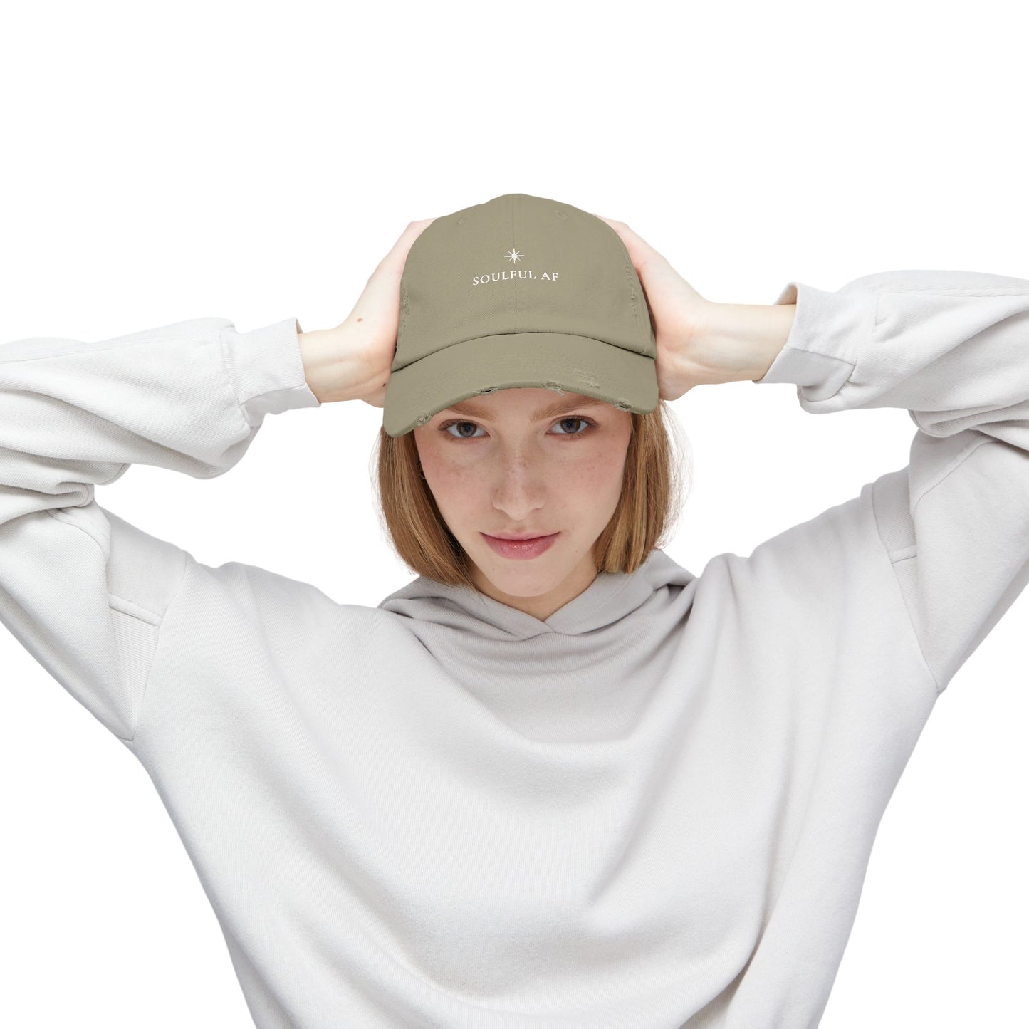 Soulful AF ::  Distressed Baseball Cap