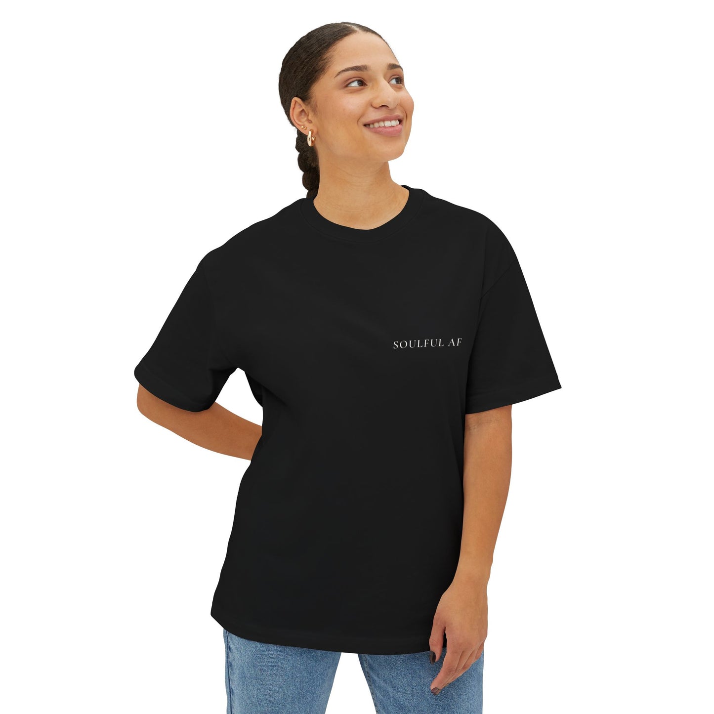 Soulful AF Tee — 'A Return to Self' Logo Backed Boxy T-Shirt