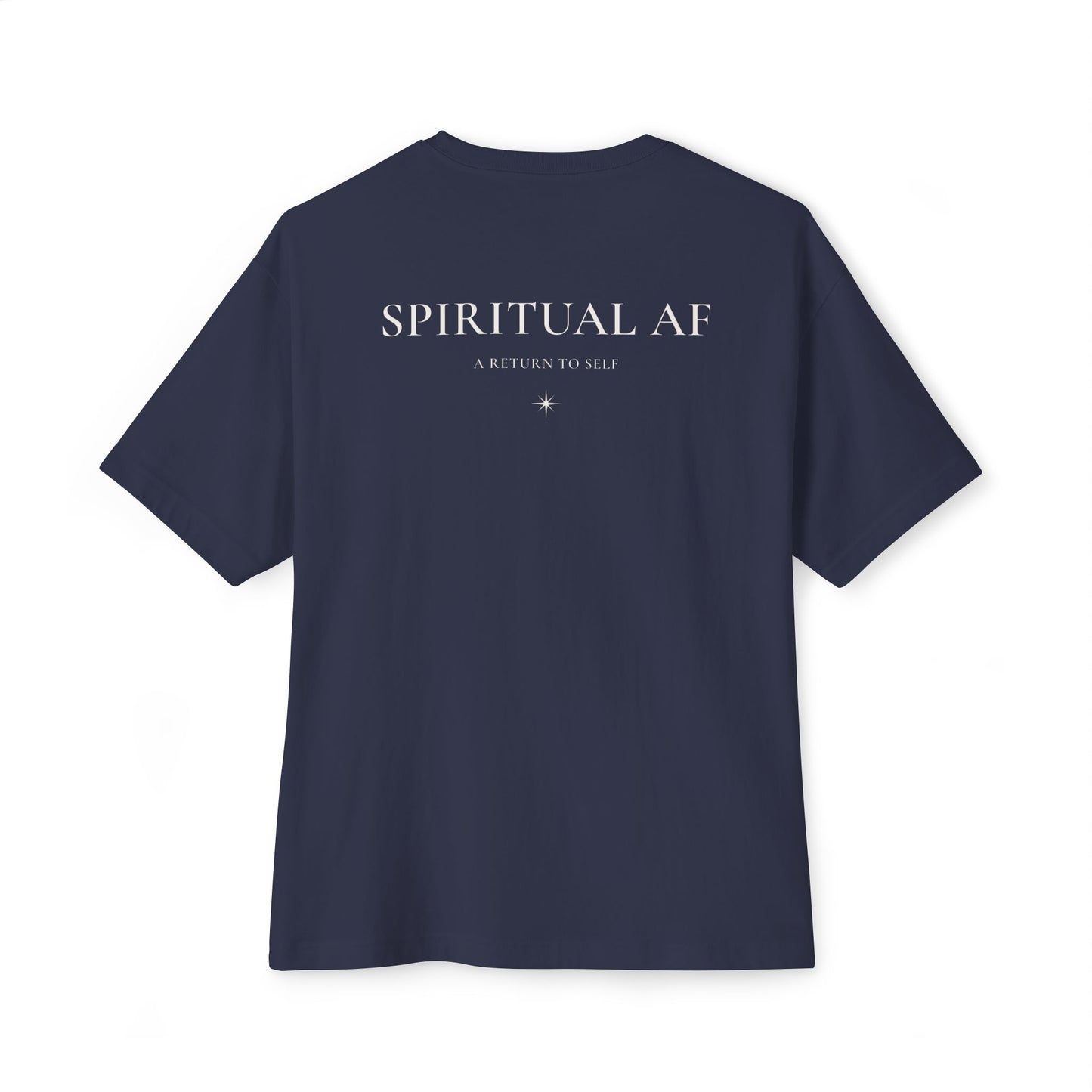 Spiritual AF Tee — "A Return to Self" Small Logo Boxy T-Shirt