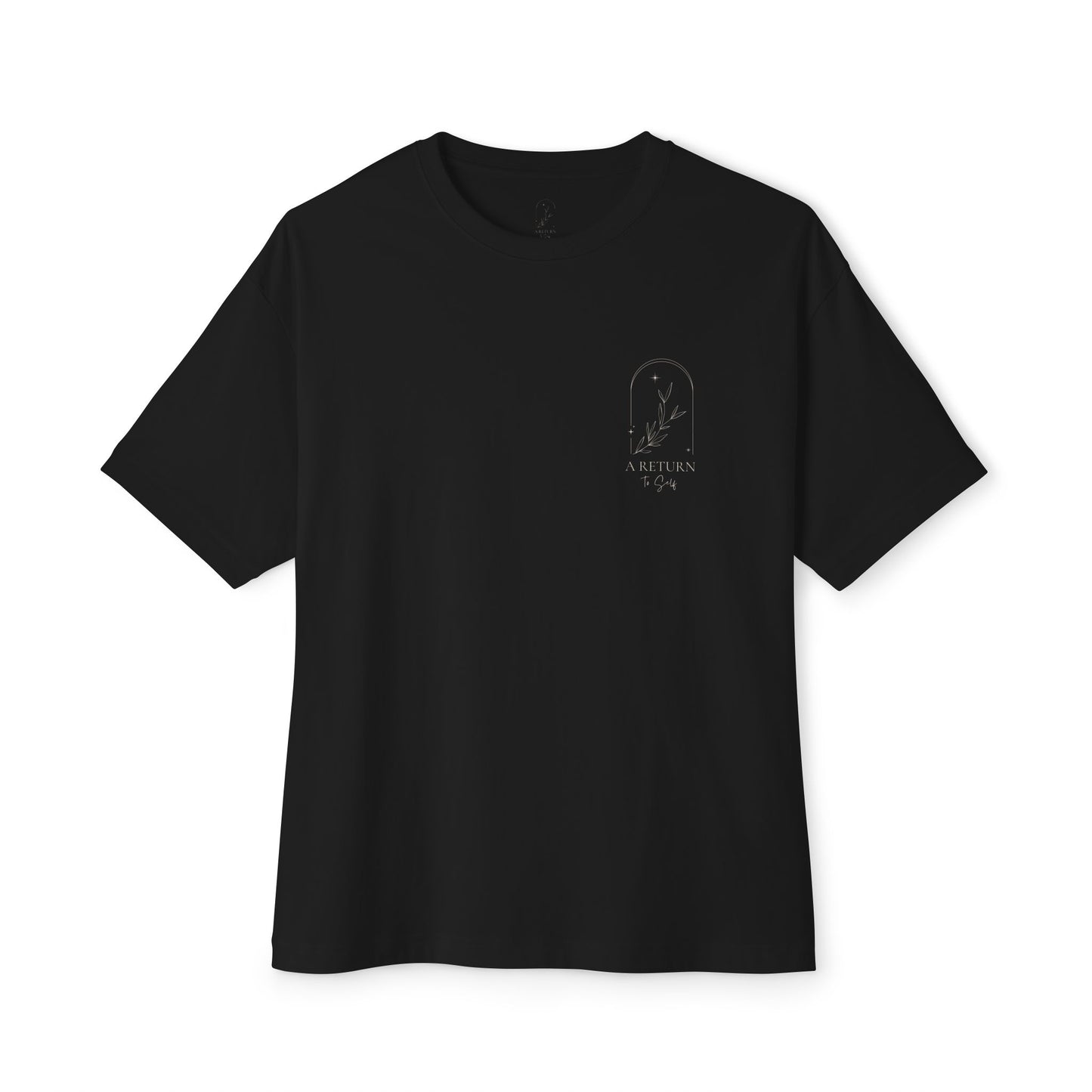 Intuitive AF Tee — "A Return to Self" Small Logo Boxy T-Shirt